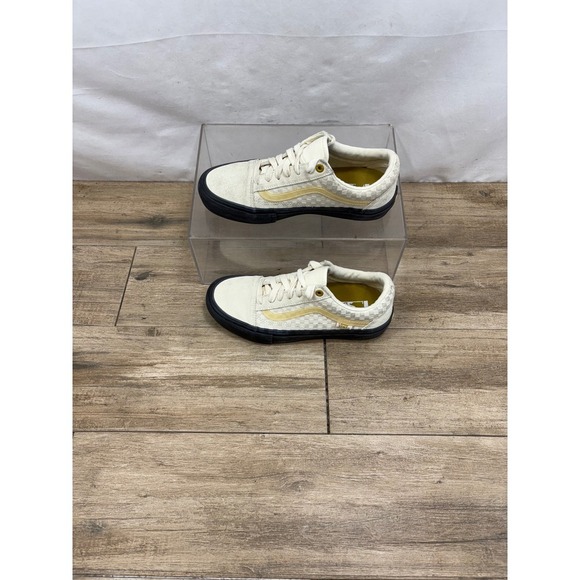Vans Old Skool Pro Skate‎ Shoes Checkered Suede Low Top Sneakers - Picture 3 of 8